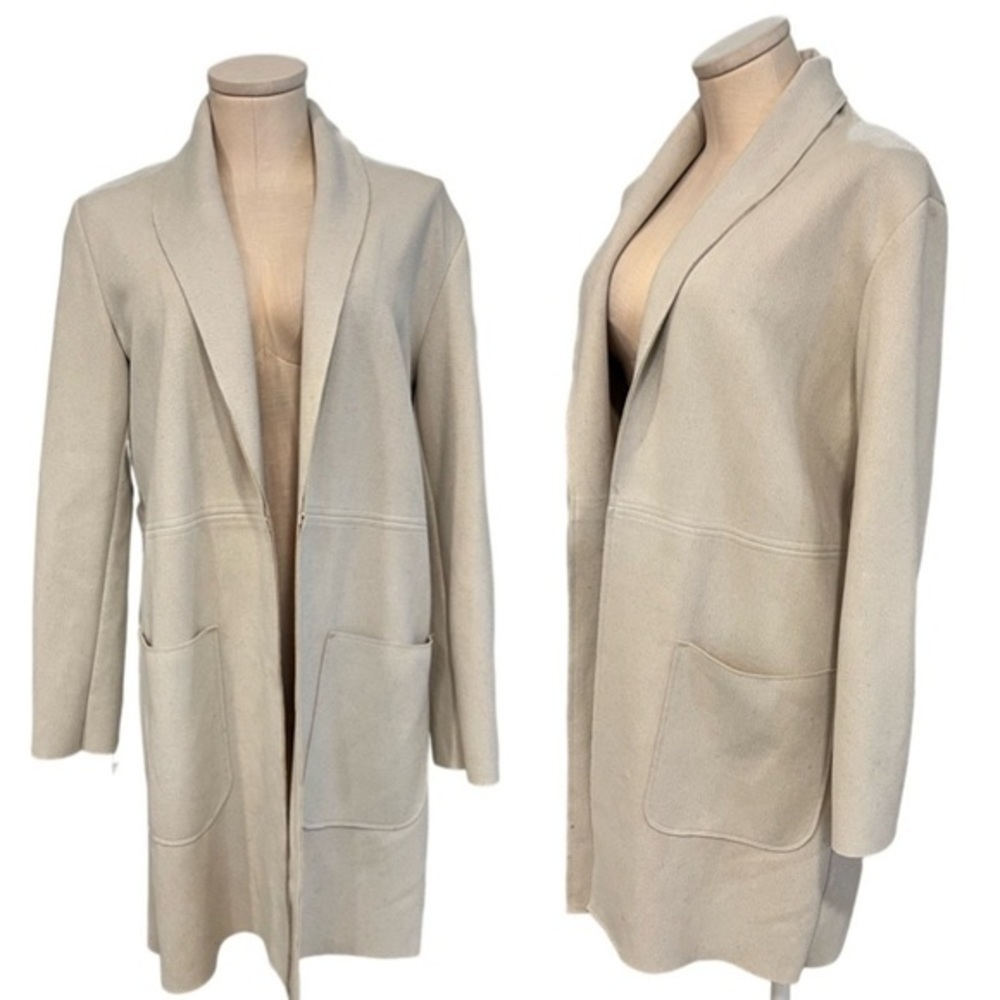 Zara Lightweight Textured Open Style Jacket with Pockets